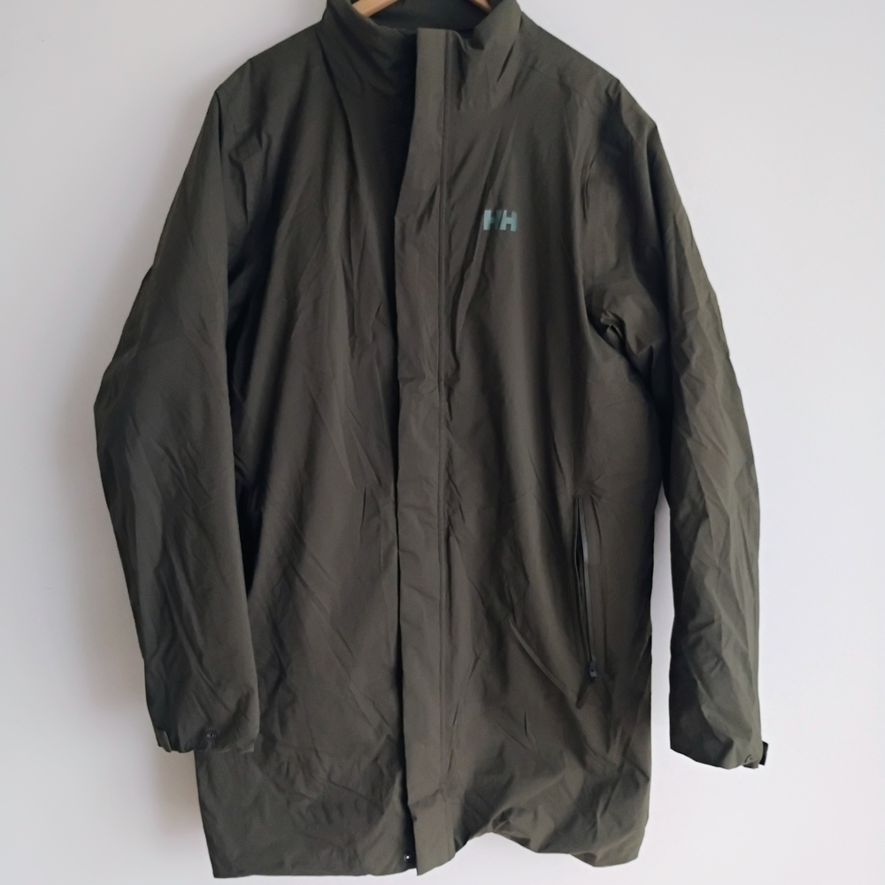 Helly Hansen Urban Pro Insulated Luxury Rain Coat Utility Green Mens XL $240